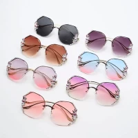 Crystal Stone Premium luxury Sunglasses