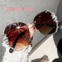 Diamond Prism Rimless Sunglasses
