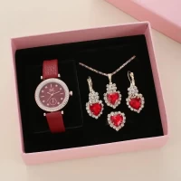 4pics Luxury Jewelry and Watch Set